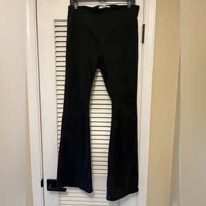 We the Free Seamed Pull On Flare Leg Black Jeans Size 29